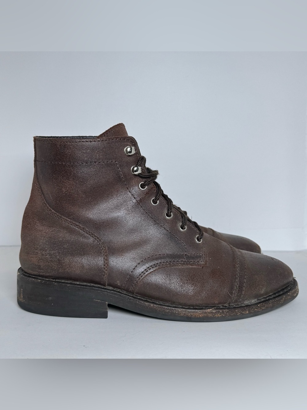 Thursday Boot Co Captain Dark Brown Leather Cap Toe Boots Men’s 9 Goodyear Welt